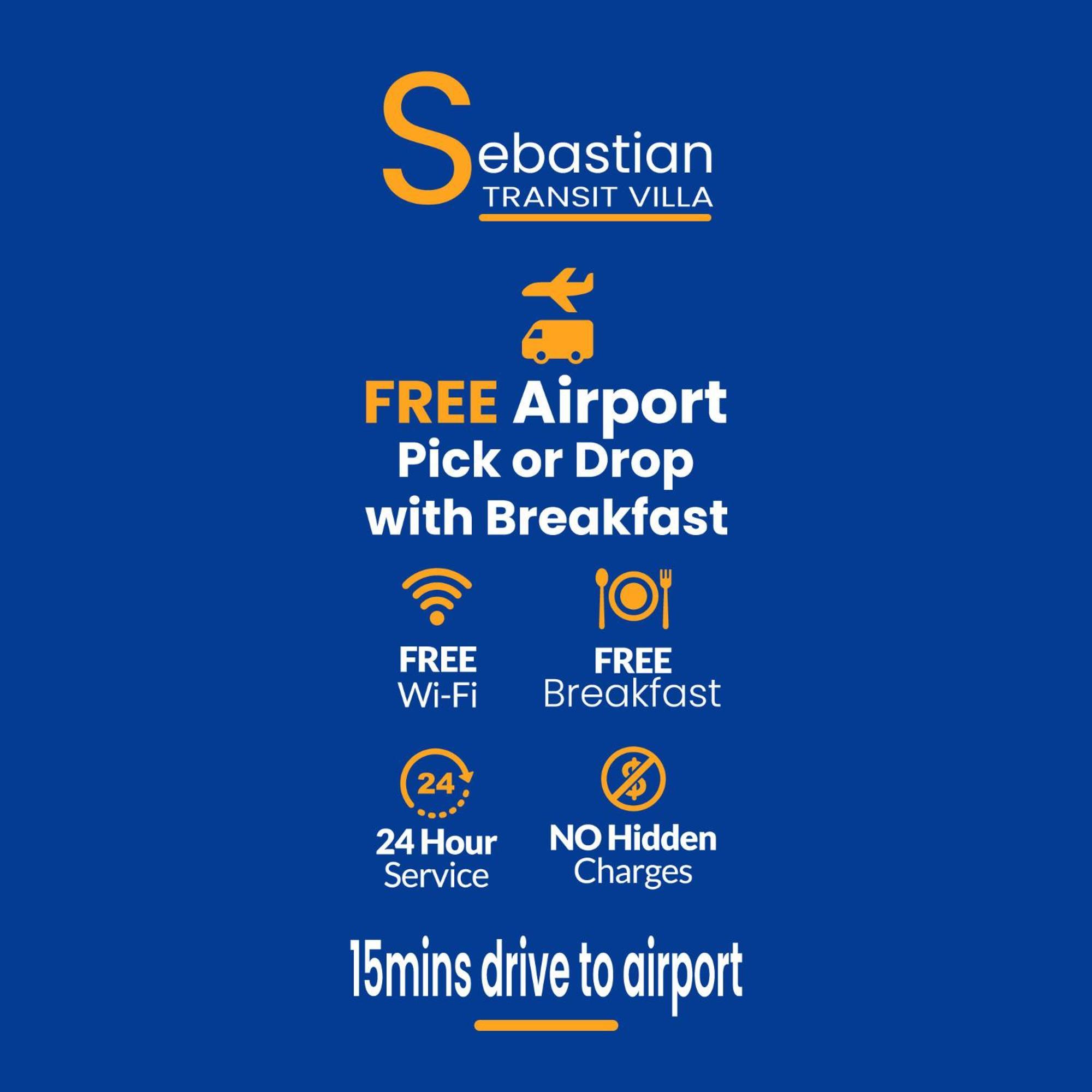 Sebastian Transit Villa With Free Shuttle Service To Airport Kotugoda Exterior photo